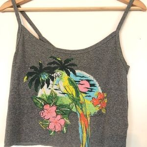 Billabong Grey Crop Tank